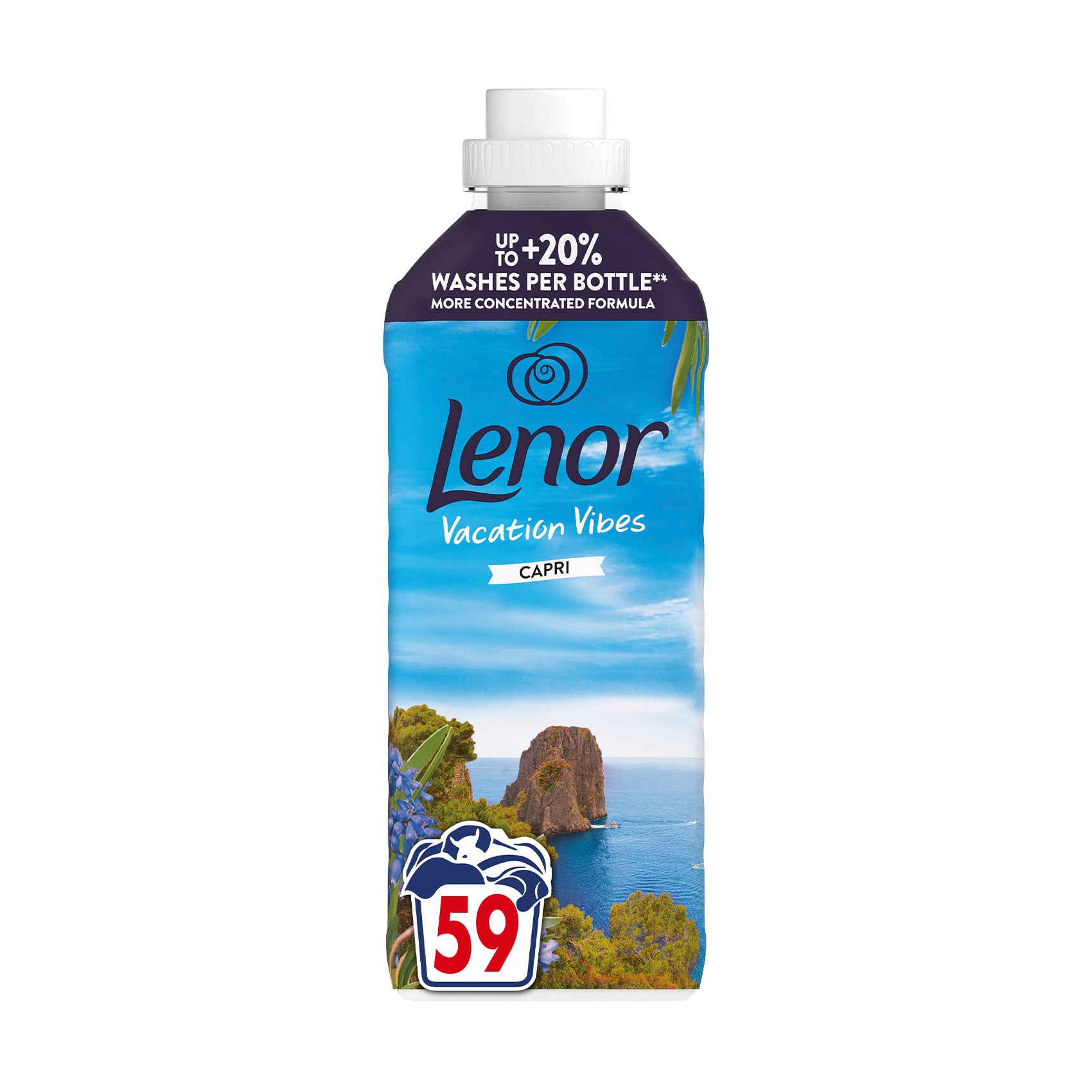 Уцінка! Кондиціонер для білизни Lenor Капрі, 59 циклів прання, 1.239 л
